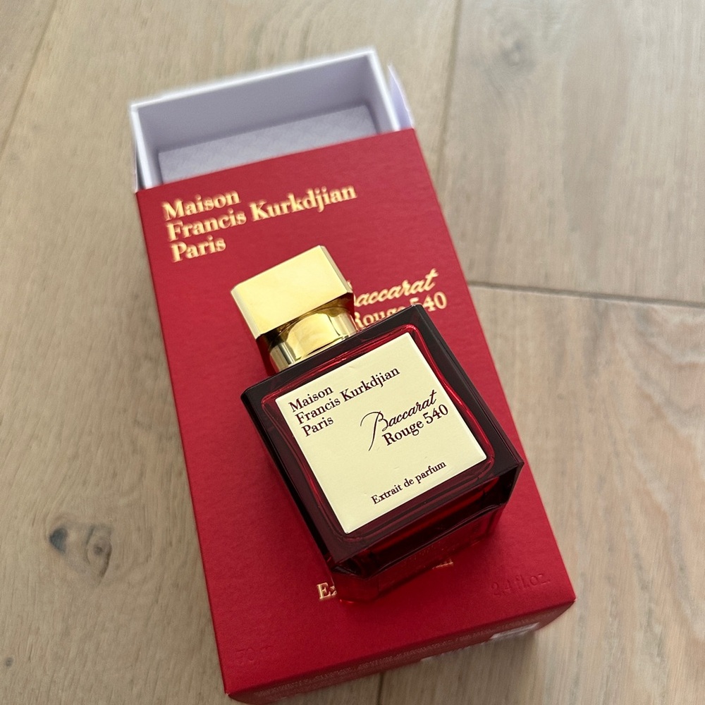 Baccarat Rouge 540 empty bottle and box